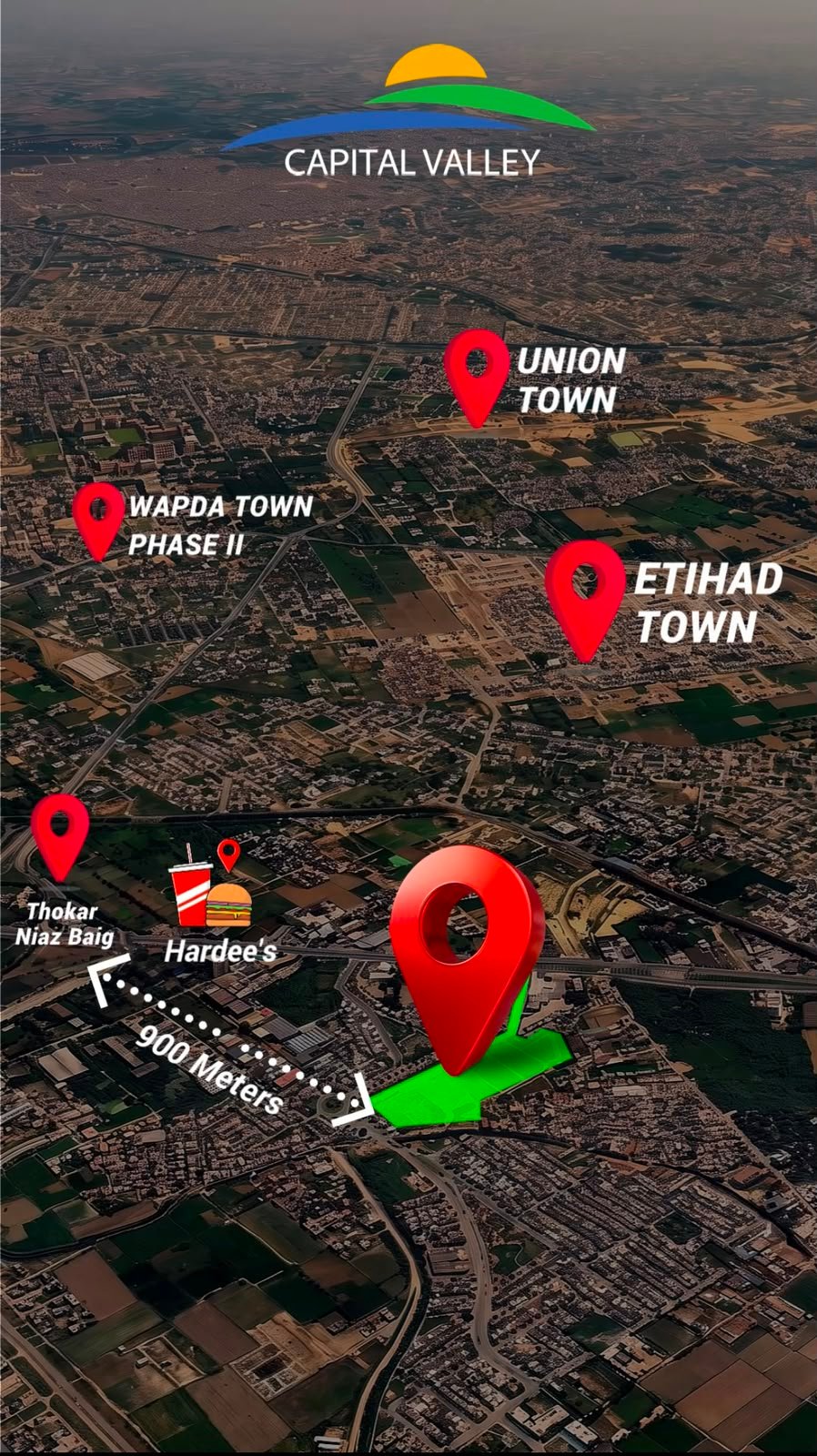Location / Map — Capital Valley Lahore